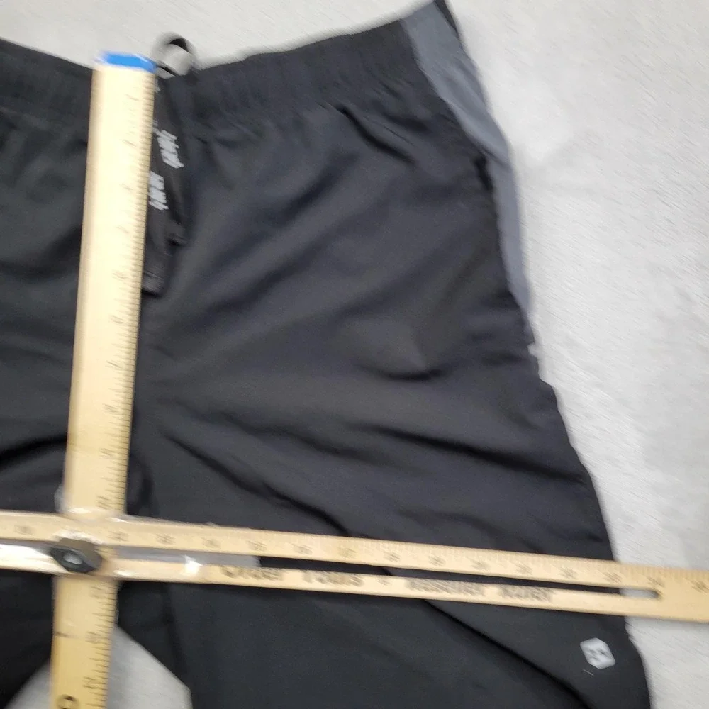 Hind Shorts Mens XL Athletic Running Gym Elastic Waist Pockets Motion Black Gray